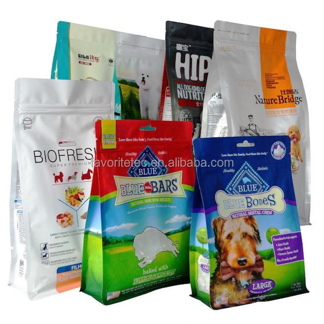 5kg 10kg 20kg Heavy Duty Laminated Dog Animal Packaging Pet Food Stand up Package Bag