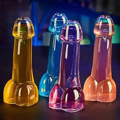 80ml Penis Shape Glass Bottle Wine Bottle for Bar