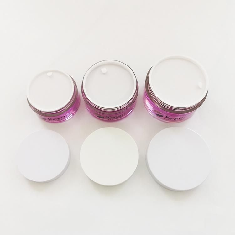 Custom Color Empty Body Scrub Jars 1oz 2oz 3oz 4oz 5oz 8oz Cosmetic Plastic Jars with Lid for Body Butter Container Cream Jars