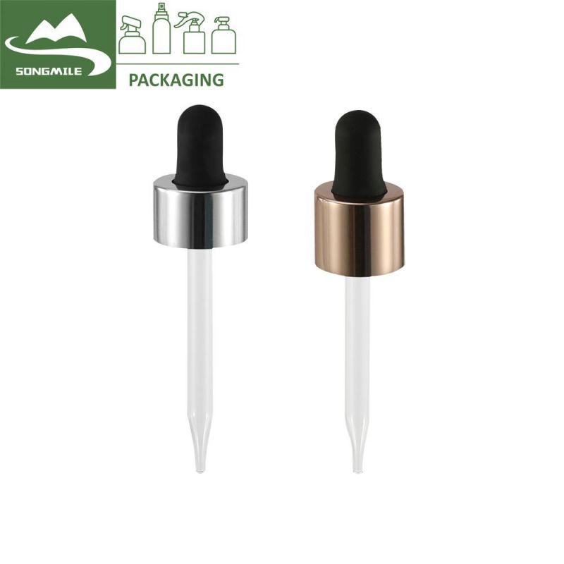 Glass Cosmetic Dropper Aluminum Dropper Bottle Essential Oil