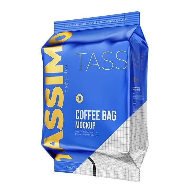 Flat Bottom Matte Aluminum Foil Side Gusset Coffee Bags Packaging Pouch with Valve