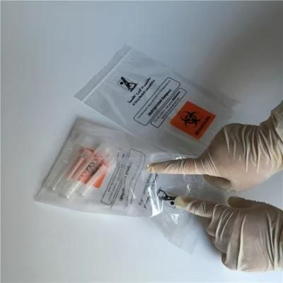 LDPE Medical Plastic Ziplock Biohazard Specimen Bag