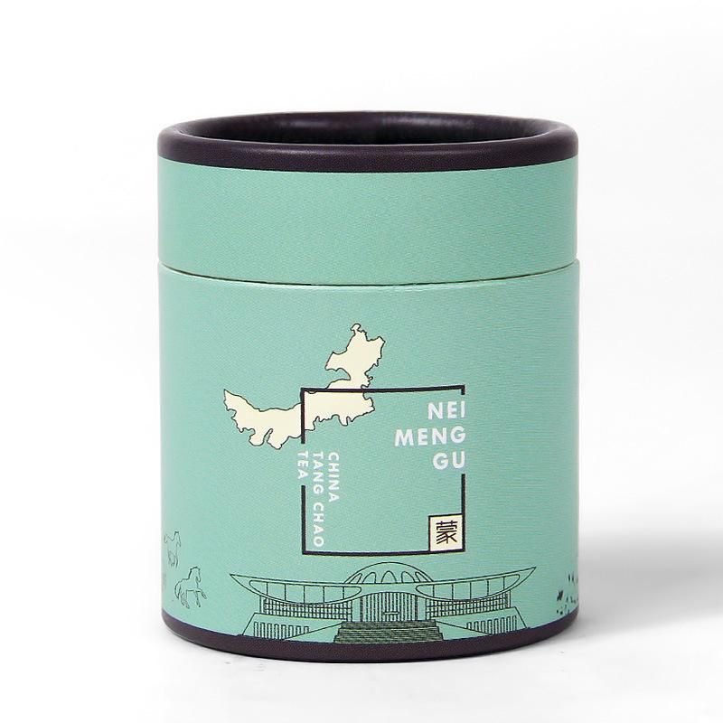 Custom Cmyk Printing Food Grade Cardboard Tea Paper Tube Gift Packaging Box