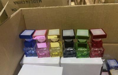 10ml Glitter Spray Rectangular Glass Bottles with Cap