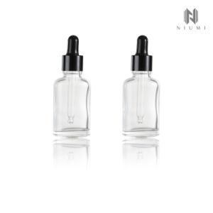 30ml Glass Essential Oil Bottle Black PP Dropper Essential Oil Bottle for Skin Care Products