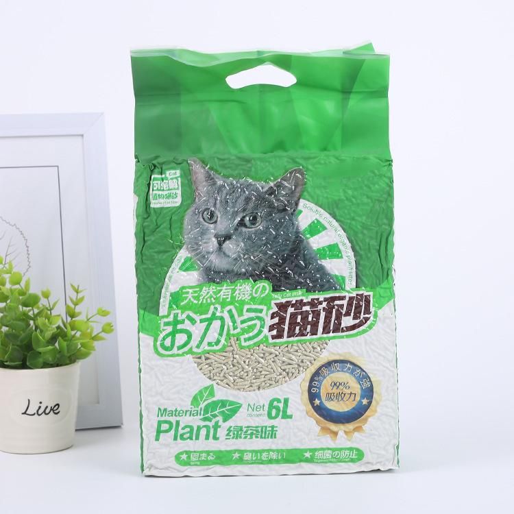 Compostable Cat Litter Plastic Packaging Bags with Customized Printing Cat Litter Tofu