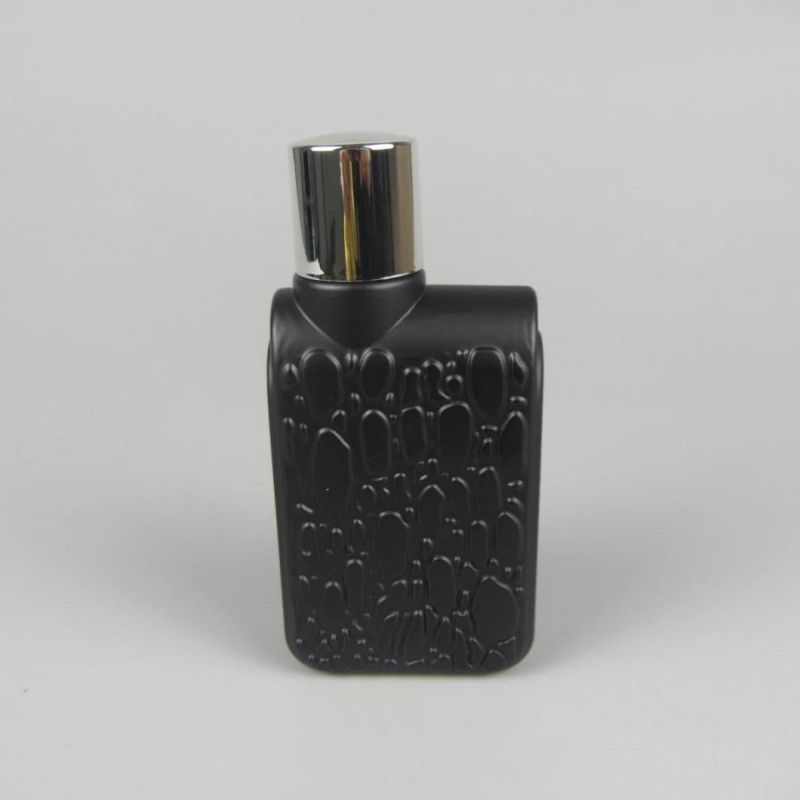 Clear Diamond Shape Glass 100ml Perfume Bottle with Your Logo