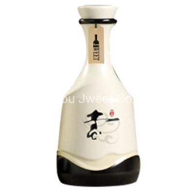 Wholesale Tequila Bottle Custom Color Glazing Ceramic Liquor Tequila Bottle