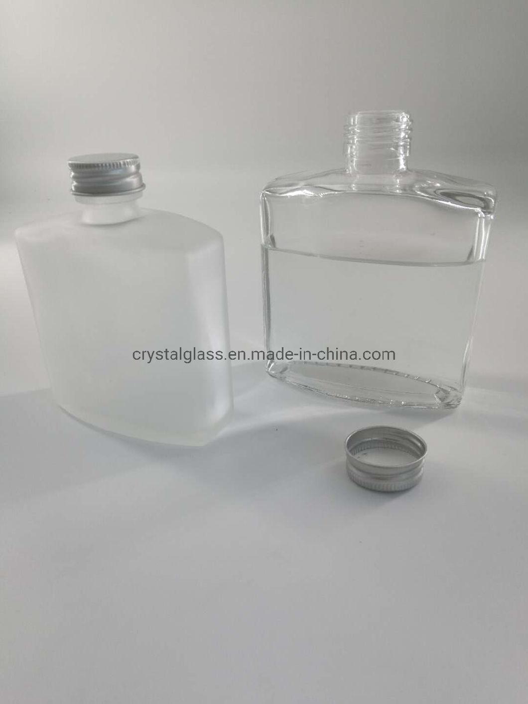 Square Shape Glass Drinking Bottle Cold Drink Wine Custom Glass Bottle OEM 100ml/200ml