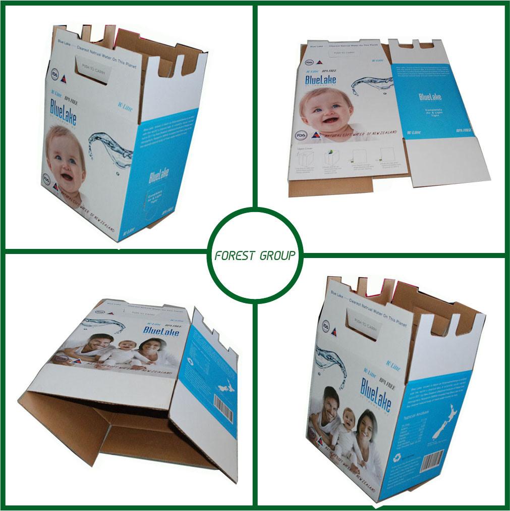 Bottled Water Customized Logo Packaging Paper Box