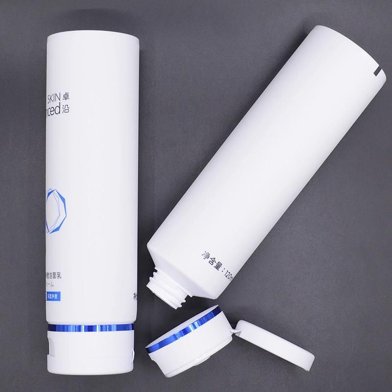 Customized Cosmetic Tube Facial Cleanser Varnish / Matt / Soft Touch Tube