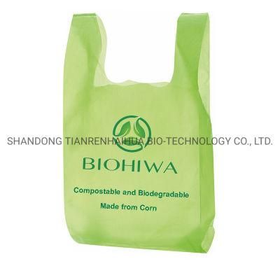 China Factory Corn Starch Eco Friendly PLA Recycle Reusable Biodegradable Compostable Packaging Plastic Shopping Bags with Certified