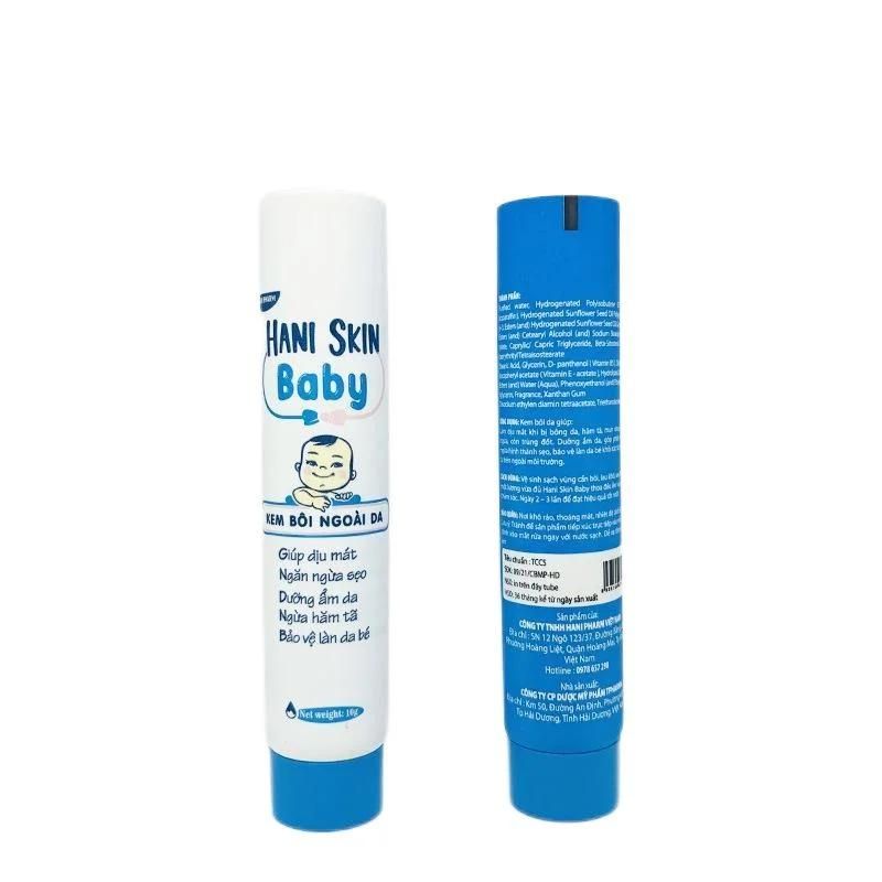 White Facial Cleanser Soft Tube Hand Cream 100ml Squeeze Tube