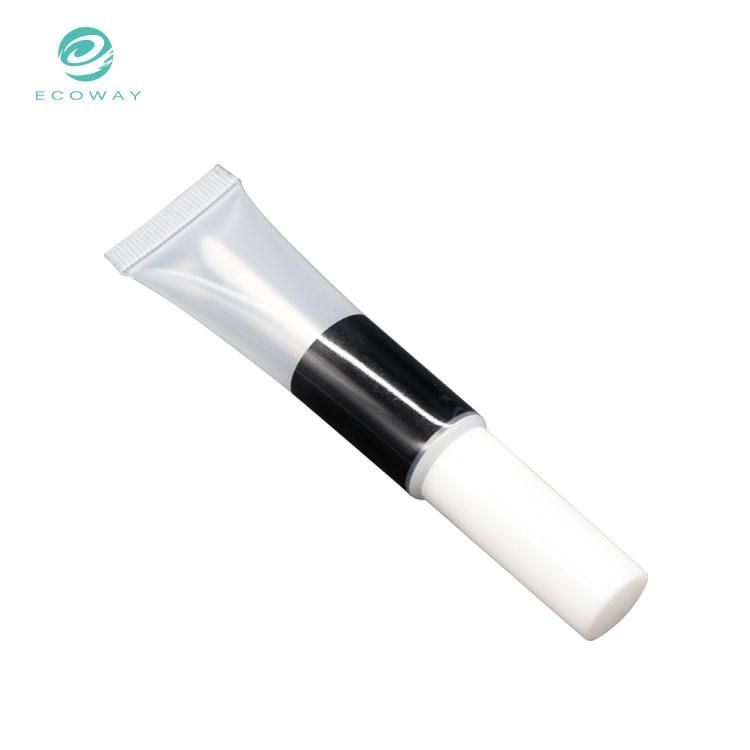 Transparent Empty Lipgloss Squeeze Tube Cosmetic Packaging