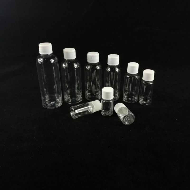 Pet Screw Cap Transparent Plastic Bottle for Packaging