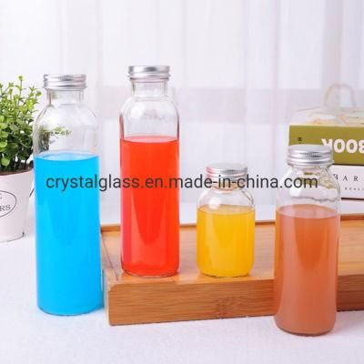 Eco-Friendly Shaped Glass Bottles for Beverage Juice Packing 330ml