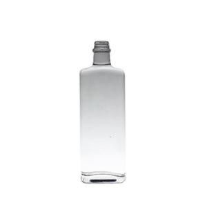 Normal White 1000ml 750ml 700ml 500ml Glass Bottle with Guala Cap Polymer Cork for Liquor Rum Vodka Whisky