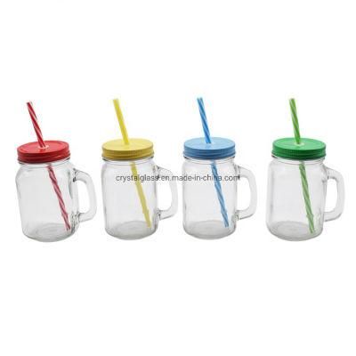 16oz Glass Juice or Beer Cup with Handle