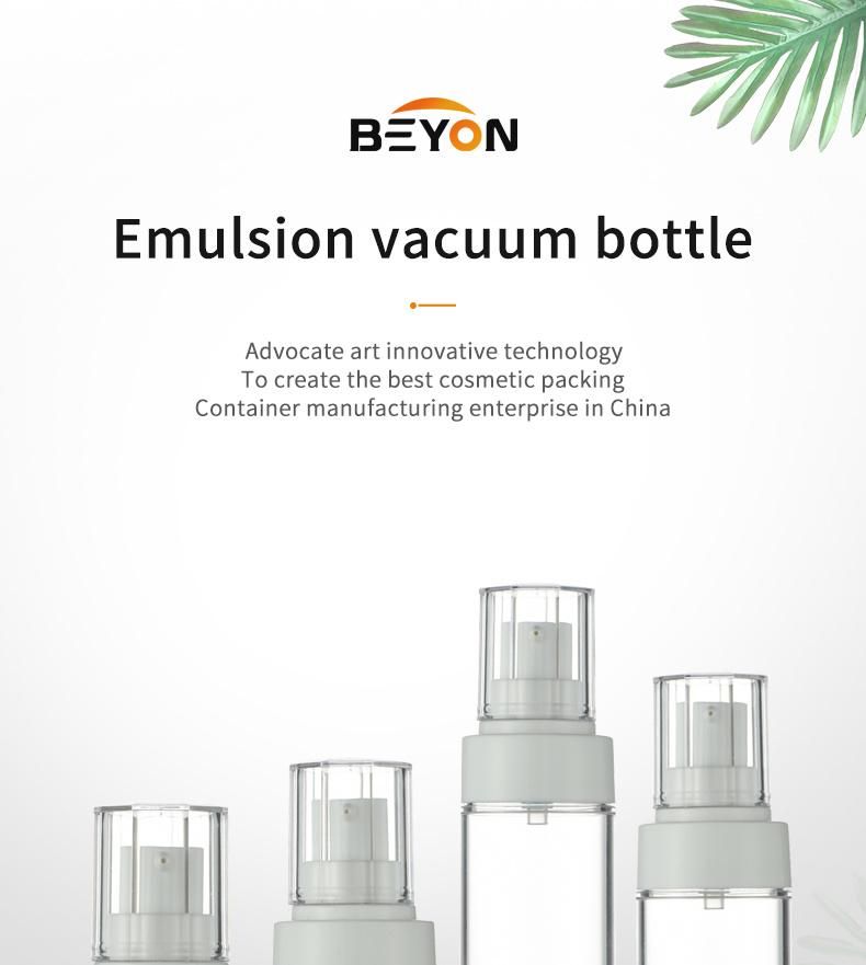 30ml Clear Color Cosmetic Bottles Airless Plastic Bottle