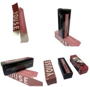 Paper Box Packaging Gloss Cosmetic Lipstick Lip Balm Lip Gloss Liquid Lipstick Customized Metallic Hot Stamping Packaging Box