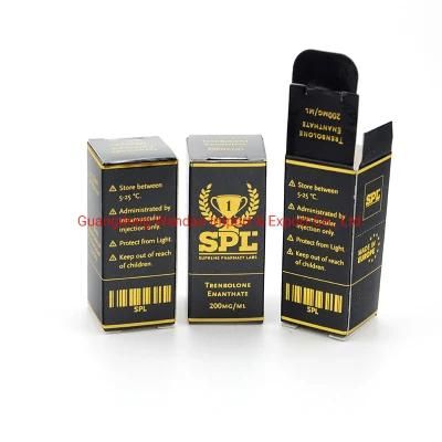 2ml 8ml 10ml 15ml 20ml Empty Black Pearl Color Golden Orange Mailer Steroids HGH Box
