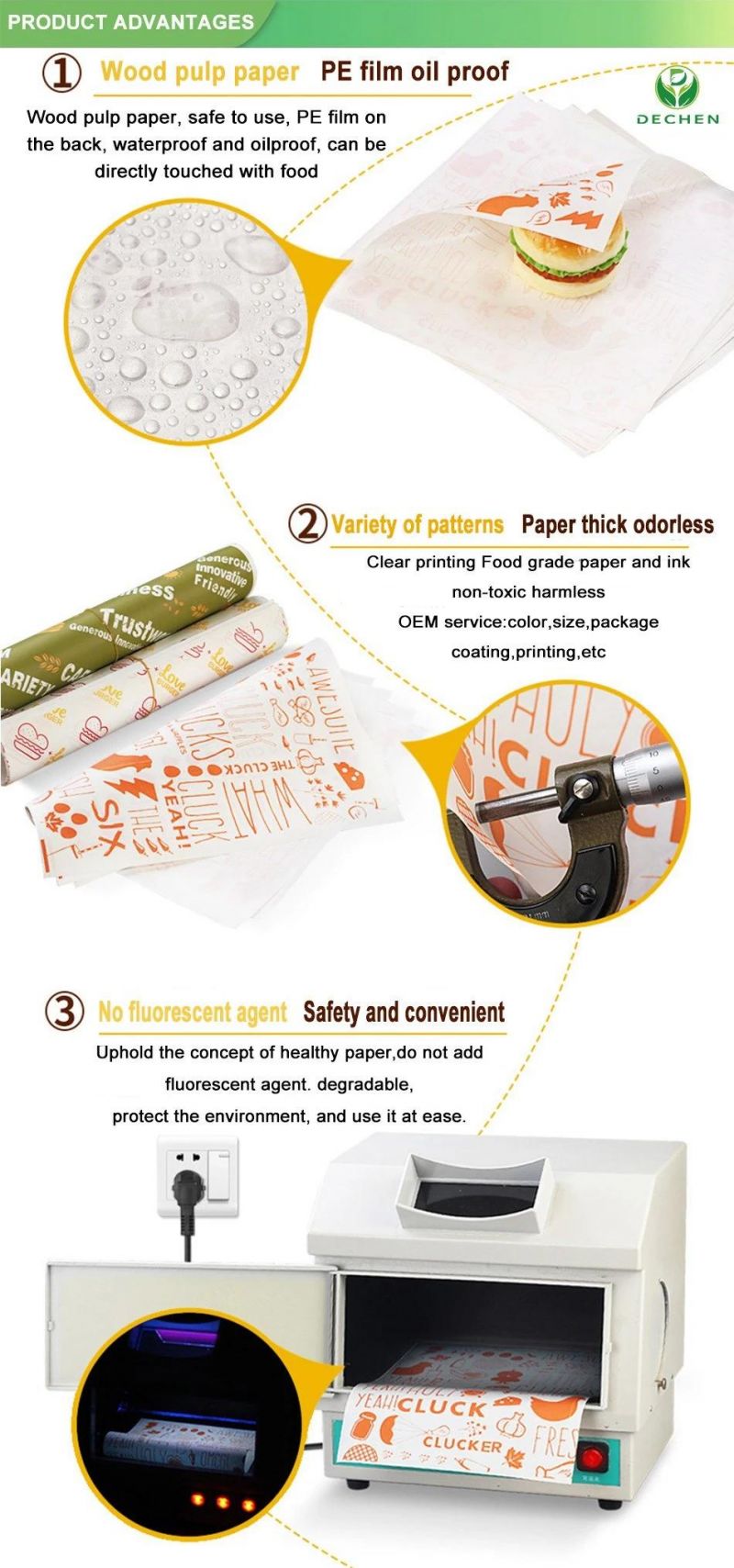 Sandwich Sheet Sleeve for Walking Burger Make Fast Food Paper