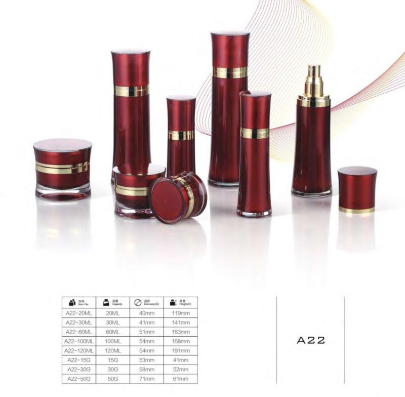 Custom Printed Luxury Cosmetic Packaging Set Glass Cosmetic Bottle and Jar Have Stock