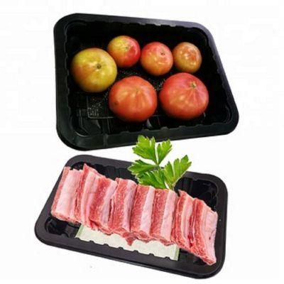 PP Plastic Black Absorbent Pad Chicken Supermarket Meat Trays