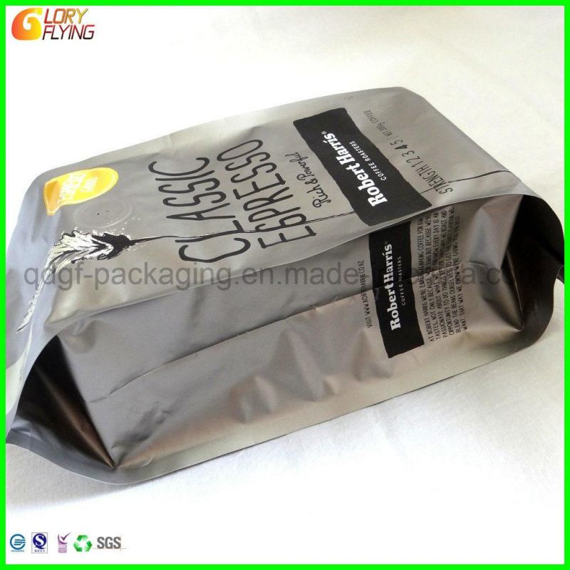 Four-Side Seal Plastic Coffee Bag for Packing Bean Coffee