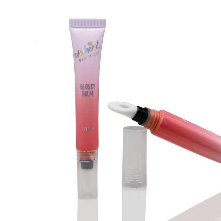 Lip Gloss/Lip Glaze Plastic Tube Packaging with Flocking Applicator