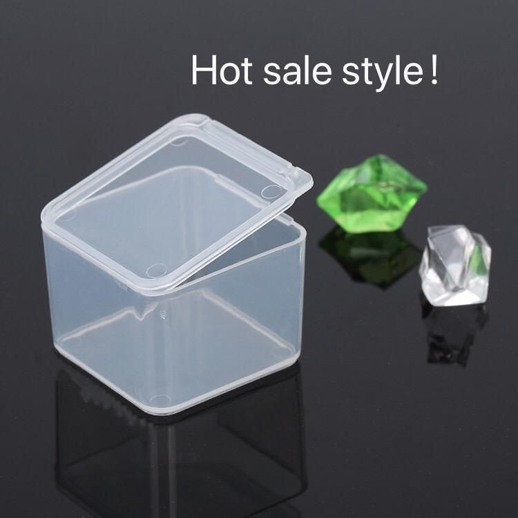 Small Square Plastic Container with Lid