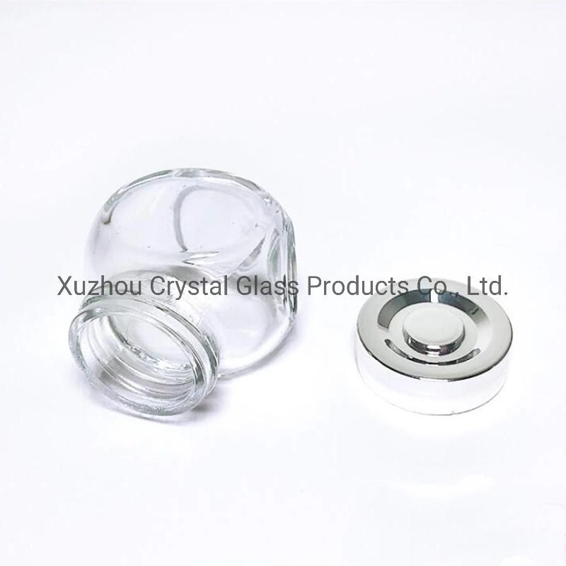 Round Glass Food Storage Bottles & Jars with Caps