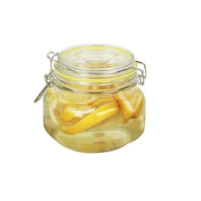 Different Capacity Glass Jar Food Storage Container 500 Ml 750 Ml 1000 Ml with Lid