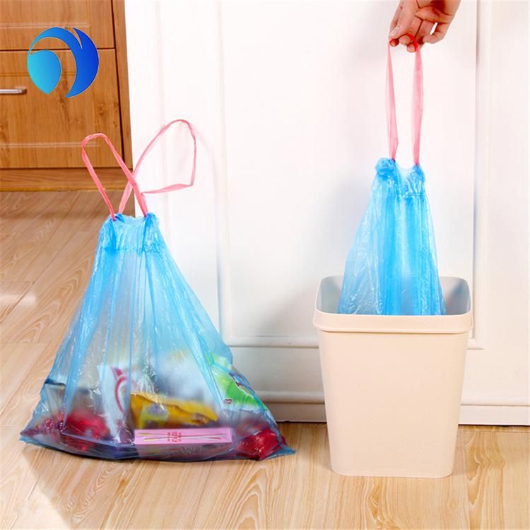 Factory Price Blue High Quality Garbage Bag with Drawstring Colorful Recycled PE