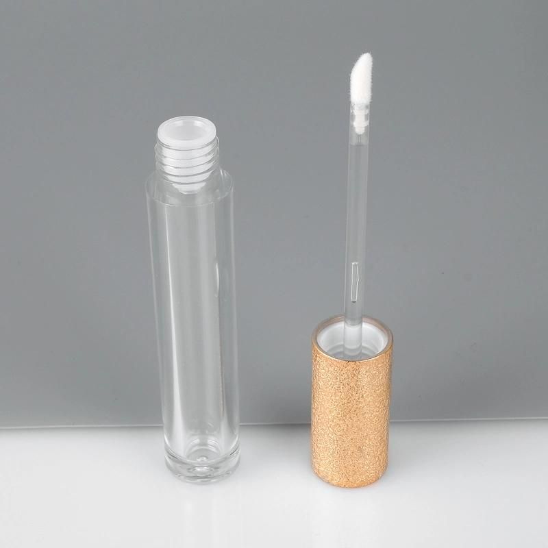 High Quality 5ml Luxury Gold Lip Gloss Tube Lip Gloss Packaging Green Custom Gold Wand