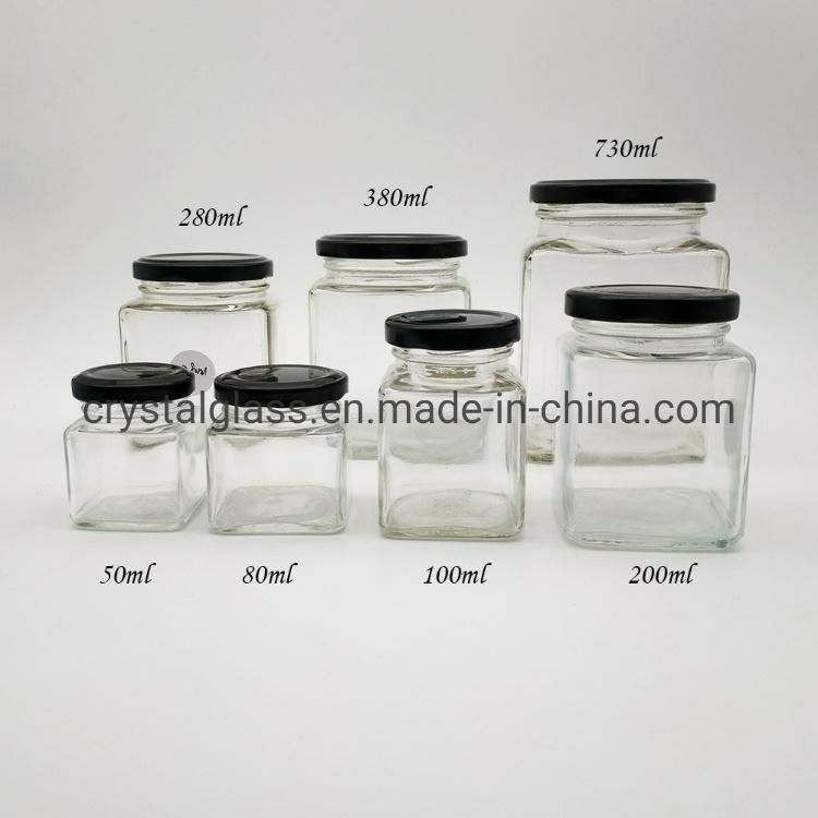 Glass Jar Supplier High Quality Flint Hexagonal Screw Top Empty Glass Jam Jar