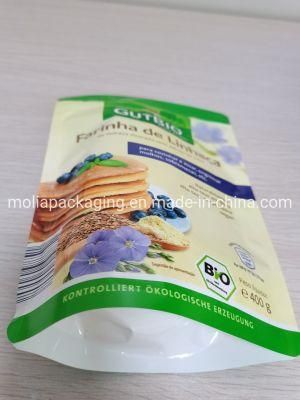 Recycle Custom Printed Reusable Ziplock Plastic Packaging Stand up Pouch Packaging Bag