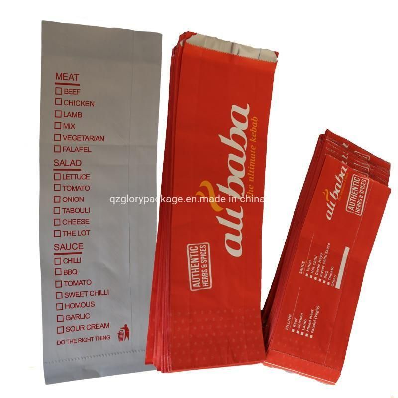 Take Away Food Packaging Aluminium Foil Lined Paper Bag