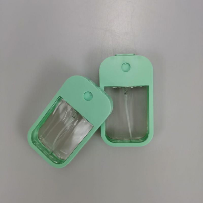 Square Transparent Pocket Spray 30ml Flat Plastic Perfume Bottle