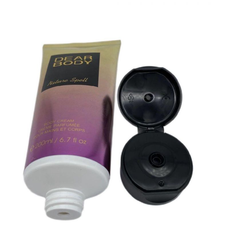 Factory Poly Customized 100ml Black White Cosmetic Soft Tube, Cheap Plastic Tube for Cosmetic Face Wash