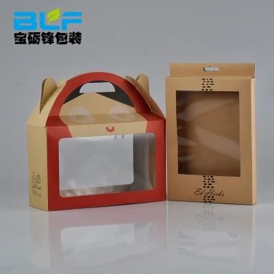 Brown Kraft Paper Box with PVC Window