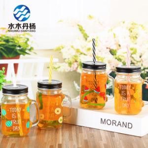 Wholesale 16oz Mason Glass Jar Beverage Juice Glass Bottle for Drinking