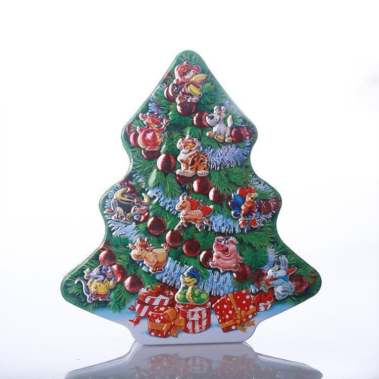 Custom Printed Christmas Packaging Chocolate Gift Tin Box