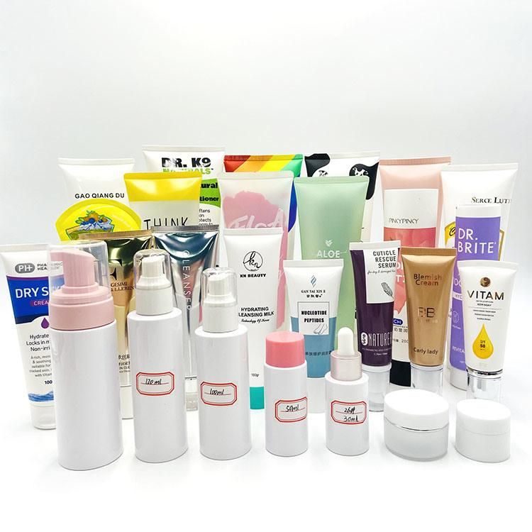 Container Plastic Tube Cosmetic Packaging for Makeup Skin Care Bottles