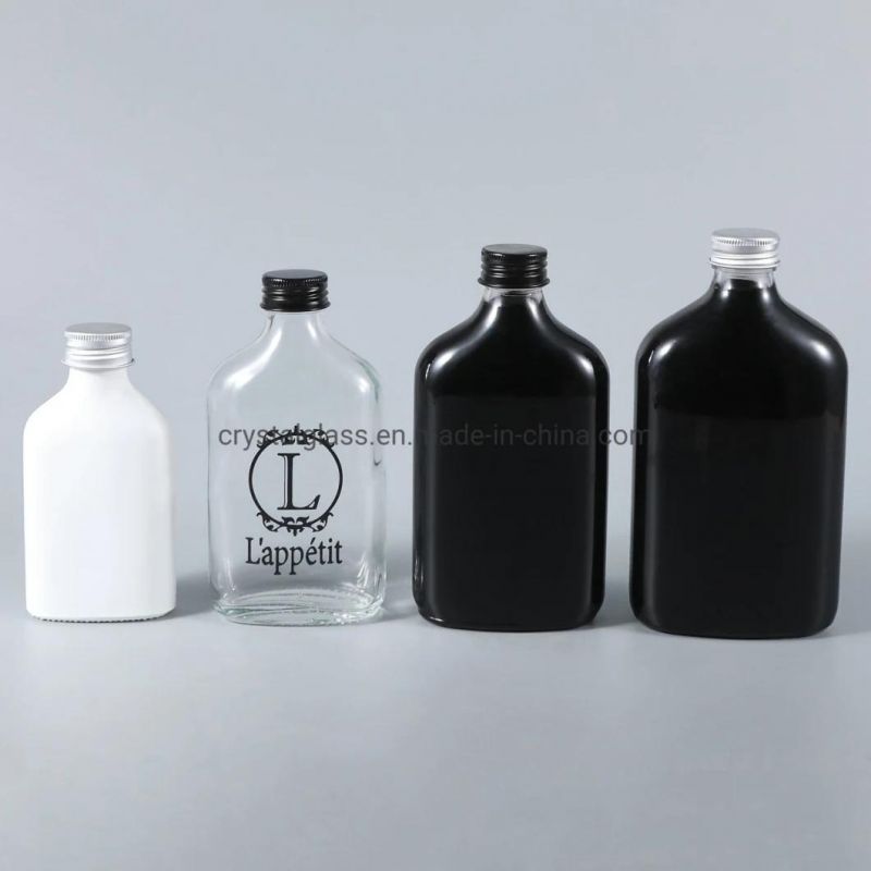 350ml 500ml Transparent Cold Brew Coffee Milk Glass Bottle with Metal Lid