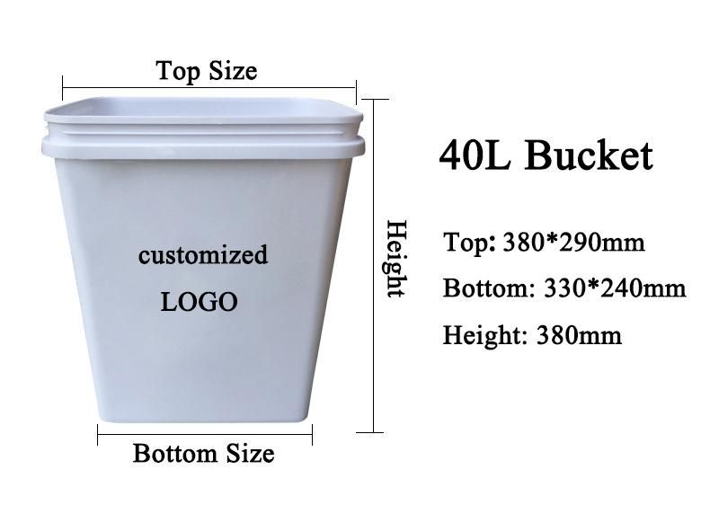 Multi-Function Square Shaped Popular Design Plastic Buckets