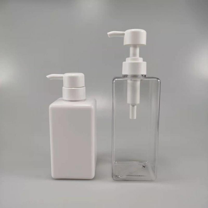 Empty450ml 750ml Pet Plastic Shampoo Wash Lotion Pump Bottle