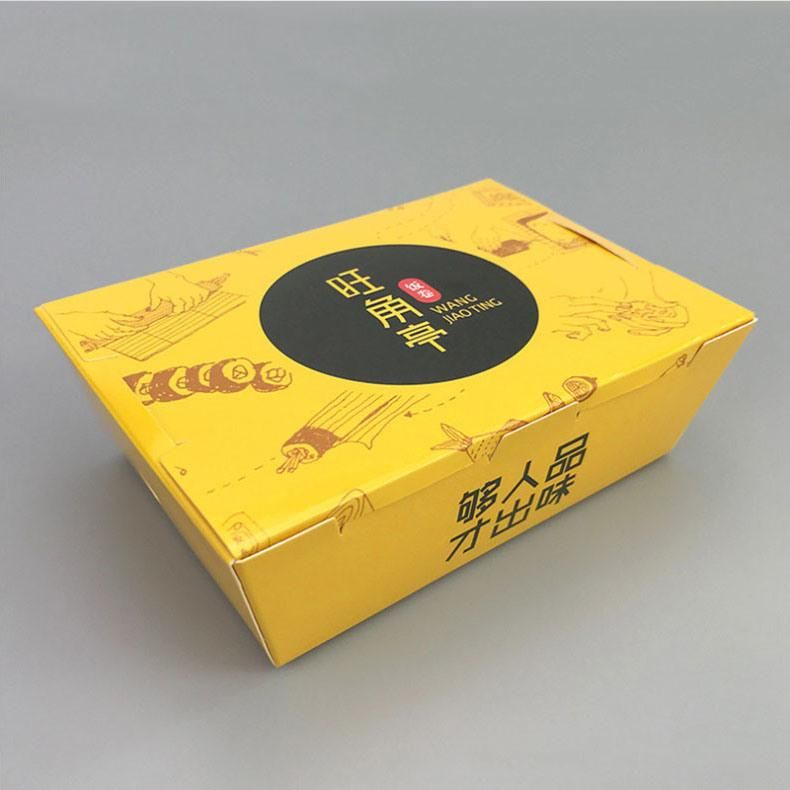 Wholesale Disposable Eco-Friendly Low Price Take Away Food Box Take out Container Kraft Paper Takeaway Fast Food Boxes/Cardboard Bento Lunch Package Food Storag