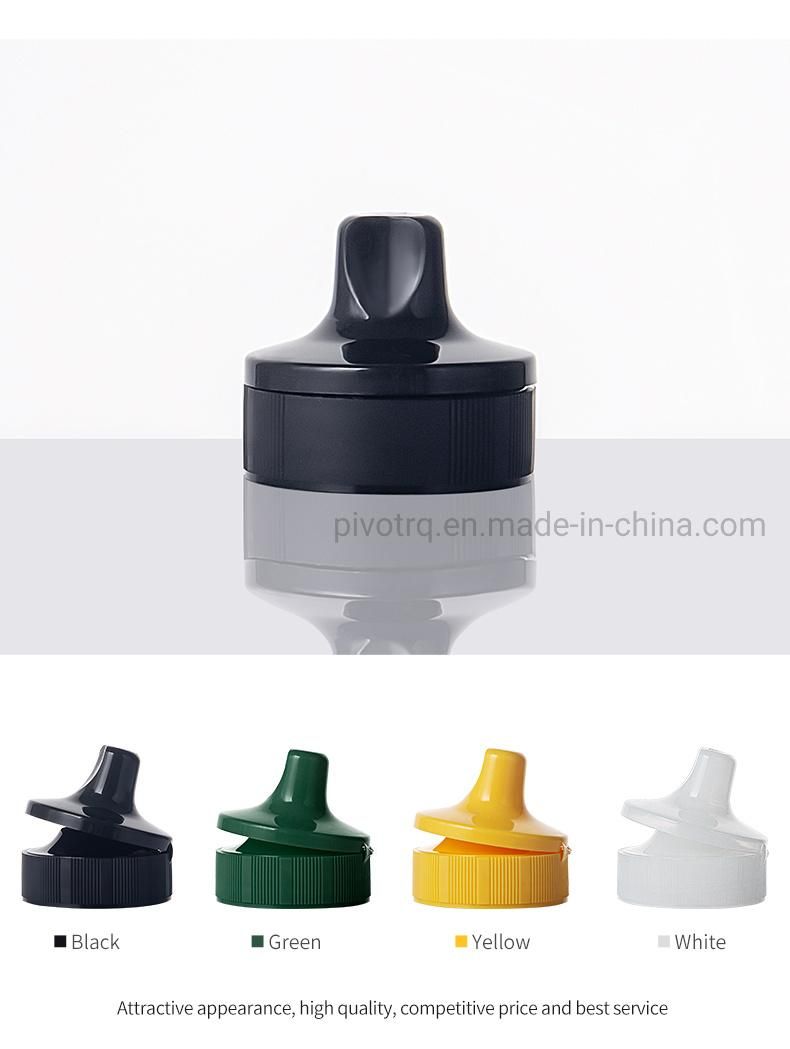 45mm PP Plastic Honey Caps with Silicone Valve for Honey Bottle Sauce Bottle