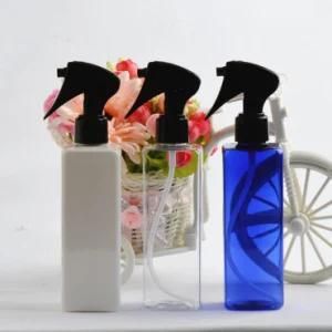 250ml 8oz Pet Plastic Square Trigger Mist Spray Bottle for Cleaning